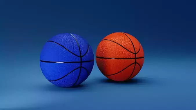 Basketball - Orange and Blue