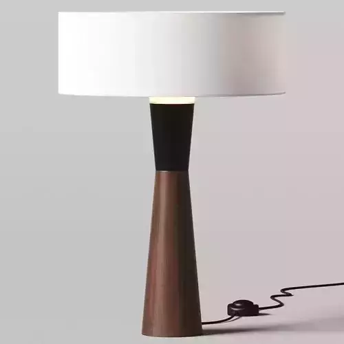 CB2 Exclusive Exposior Walnut Table Lamp