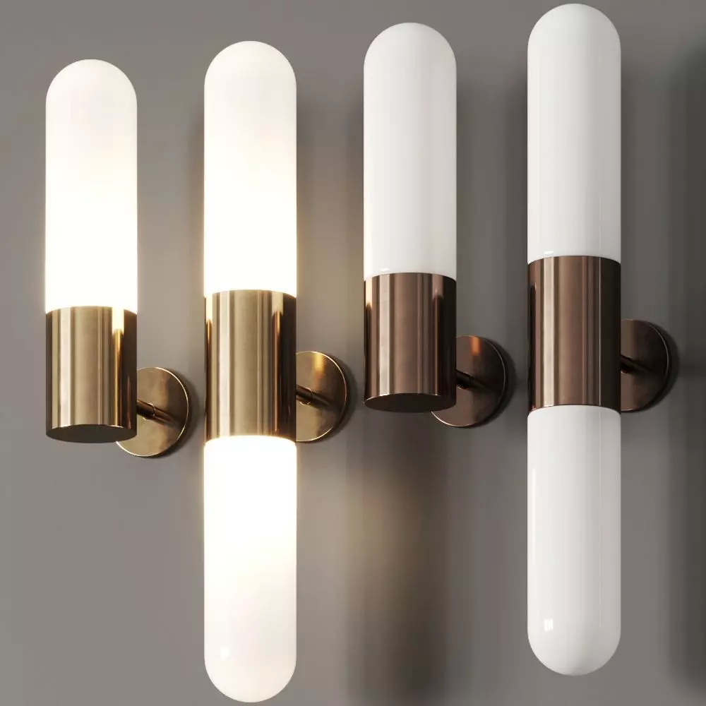 Harris and Harris Azzero Single and Double Wall Lamps 3D model_0