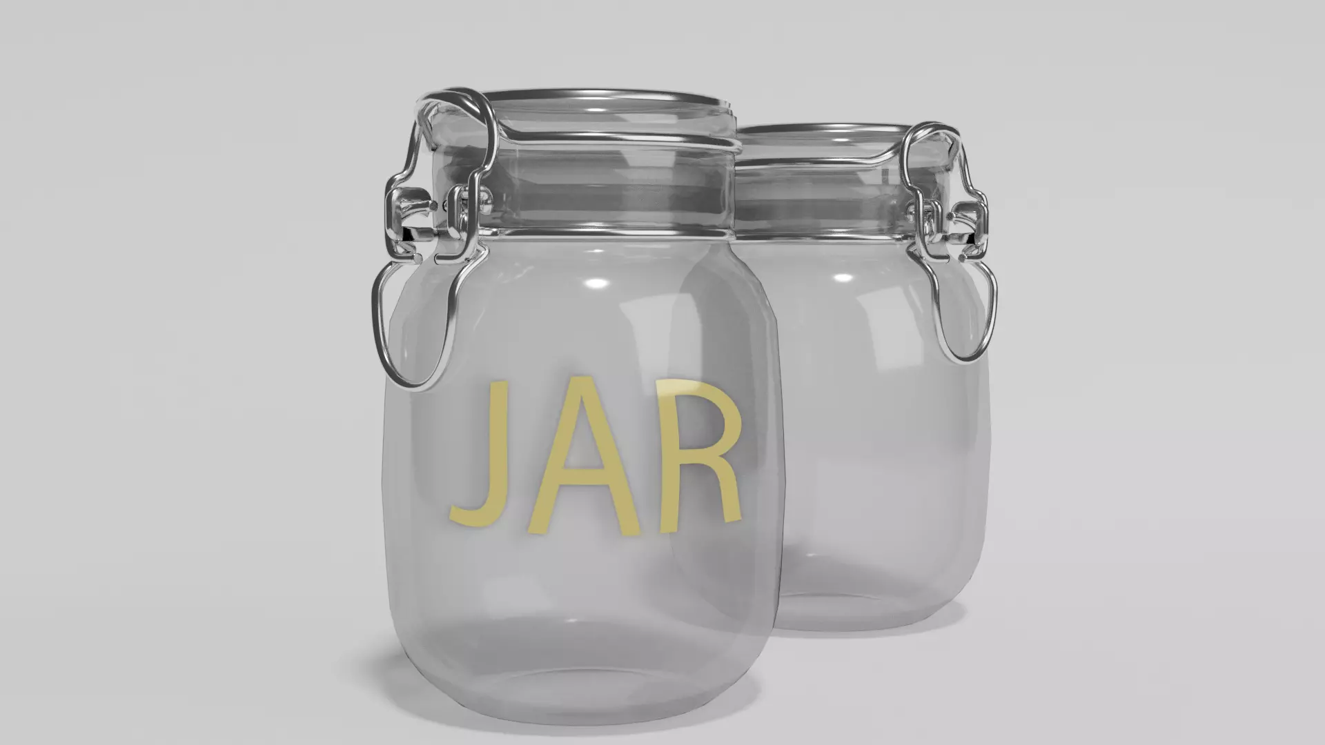 JAR 3D Model water bottle 3D model_0