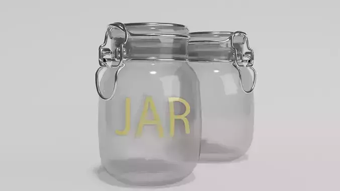 JAR 3D Model water bottle
