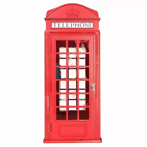  PBR model of London Phone Booth