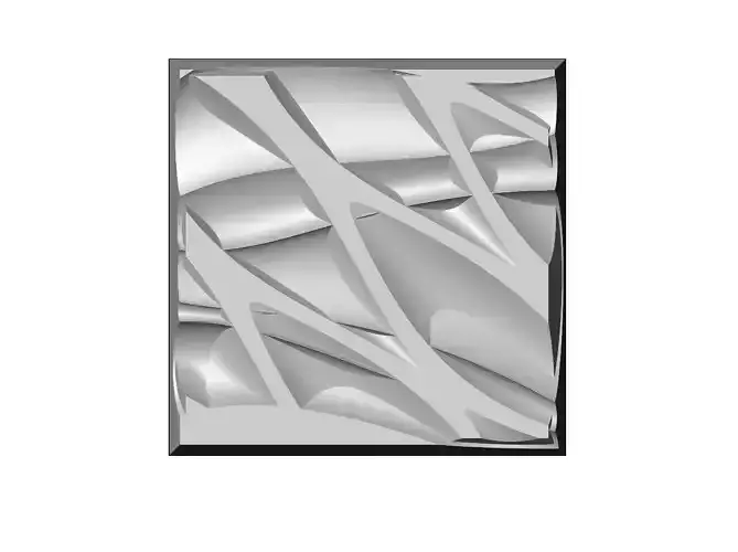 Abstract mesh relief decor panel N02