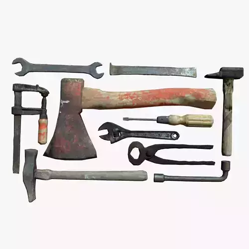 tools hammer wrench clamp