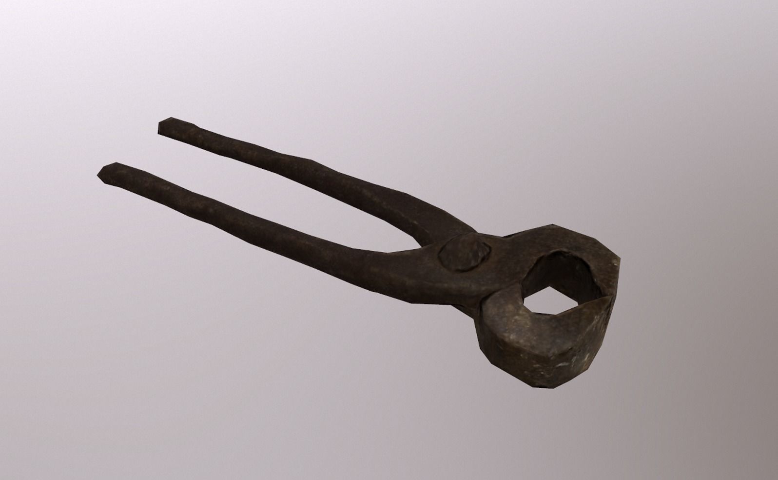 tools hammer wrench clamp Low-poly 3D model_8