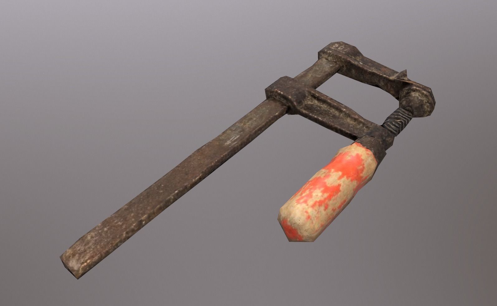 tools hammer wrench clamp Low-poly 3D model_4