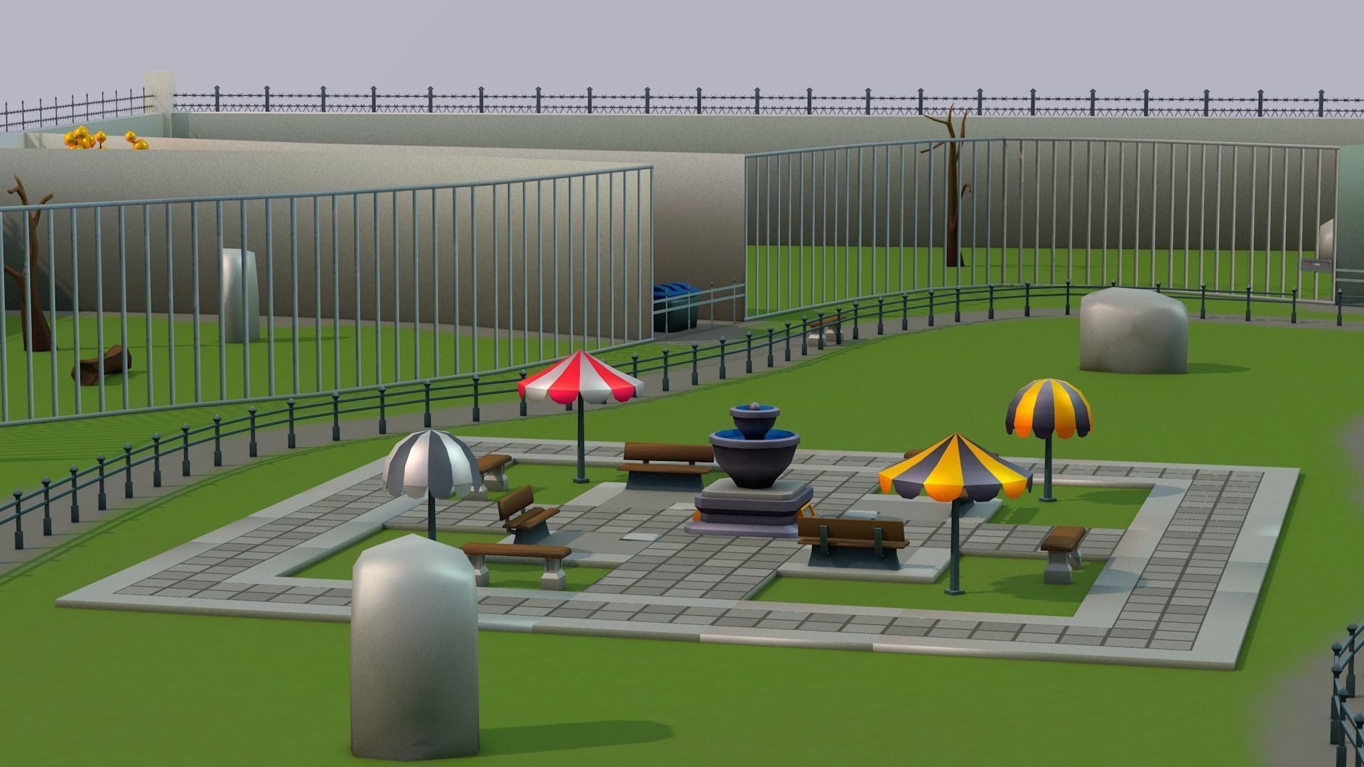 Toon 3D Zoo Low-poly 3D model_8