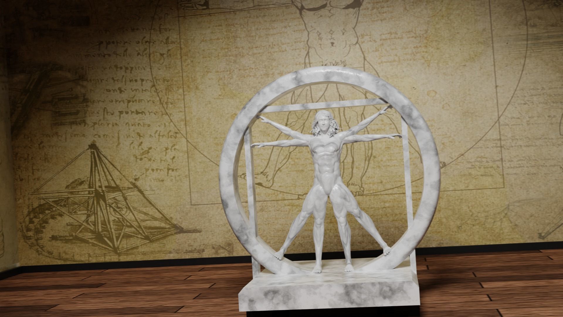 Vitruvian Man 3D model_4