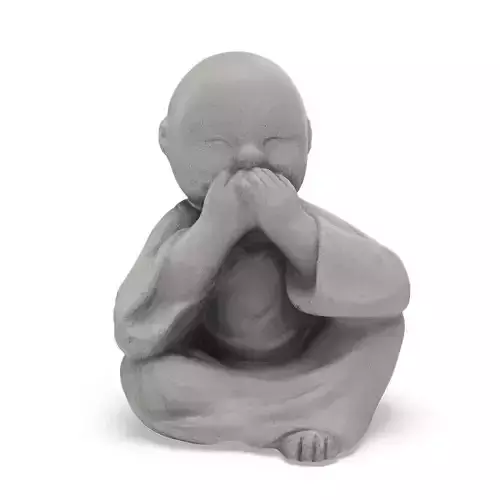 Buddha Speak no Evil Statue 3D model