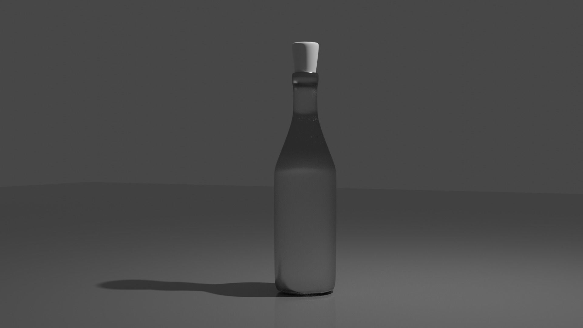 Bottle with shadow Free 3D model_1