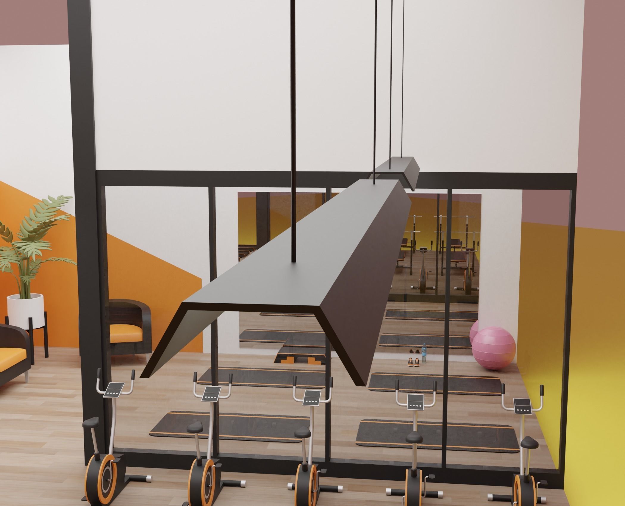 3D model Fitness club VR / AR / low-poly | CGTrader