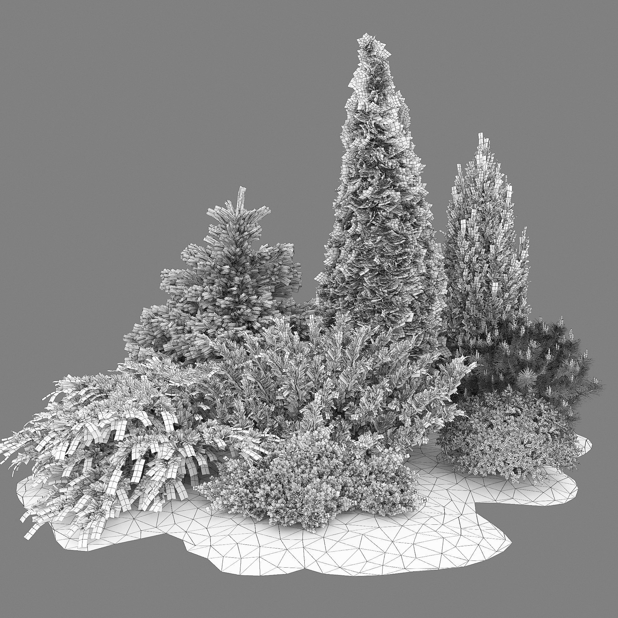 Plant Set 01 3D model_6