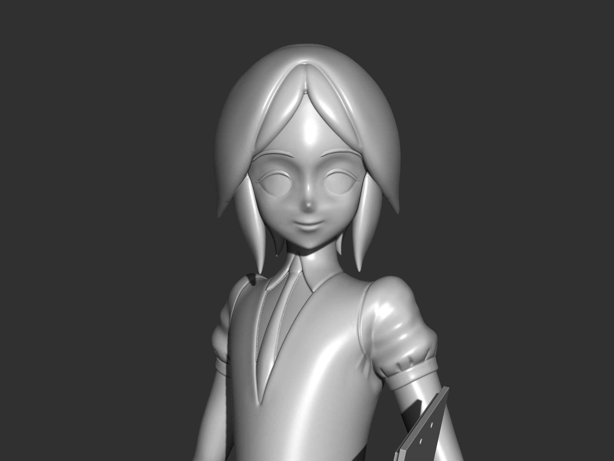 phosphophyllite normal version 3D print model_10