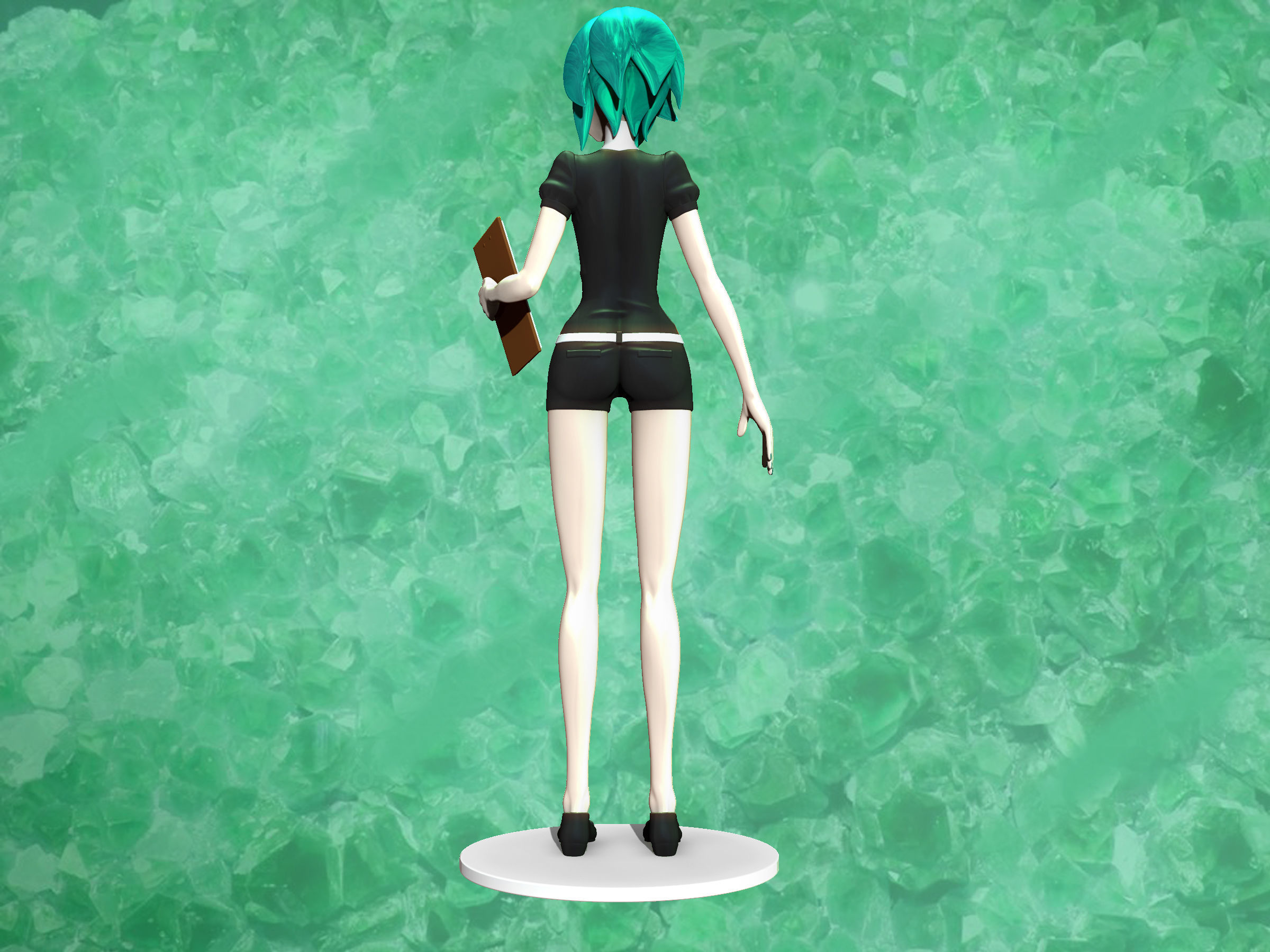 phosphophyllite normal version 3D print model_5