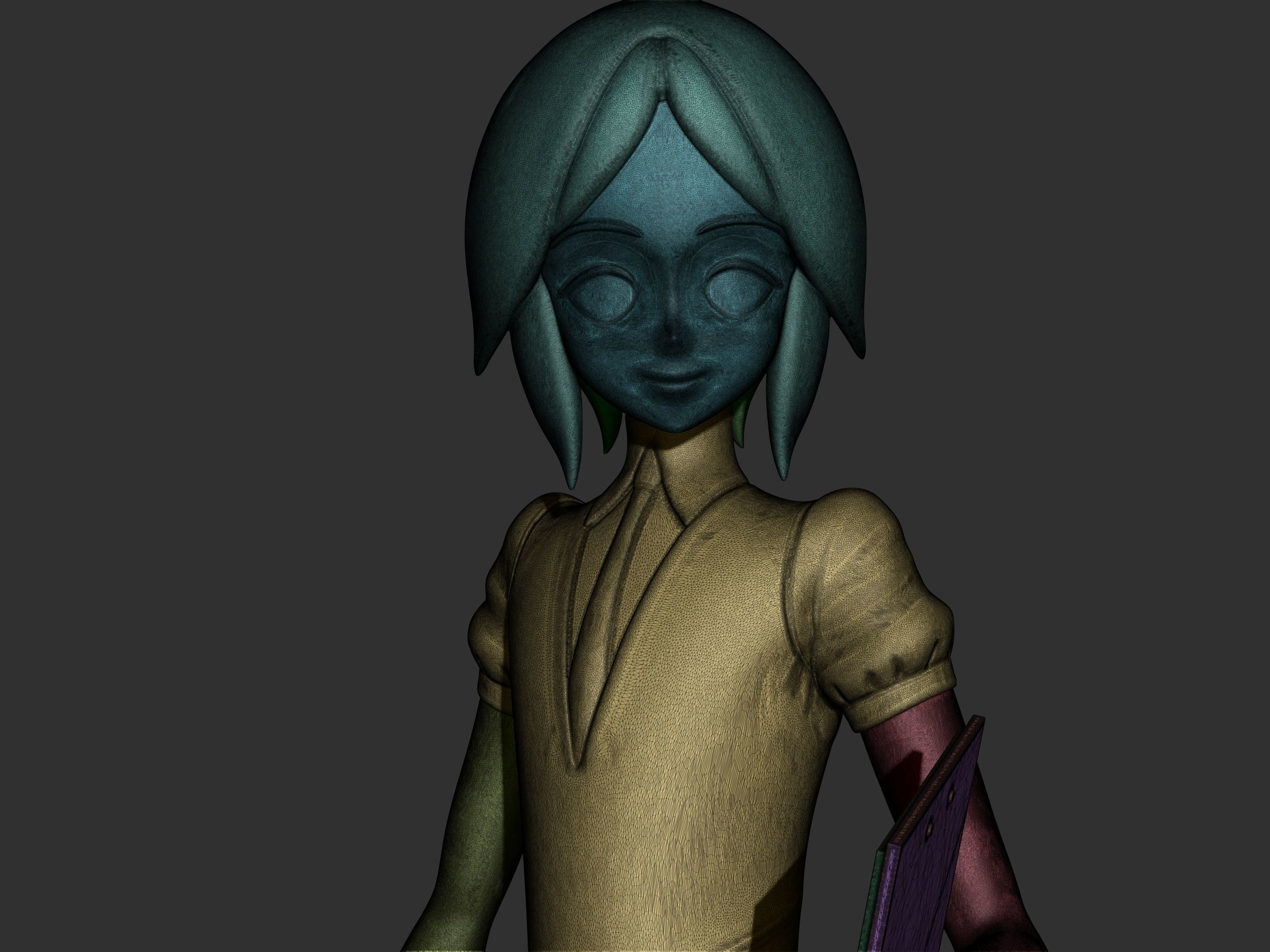 phosphophyllite normal version 3D print model_11