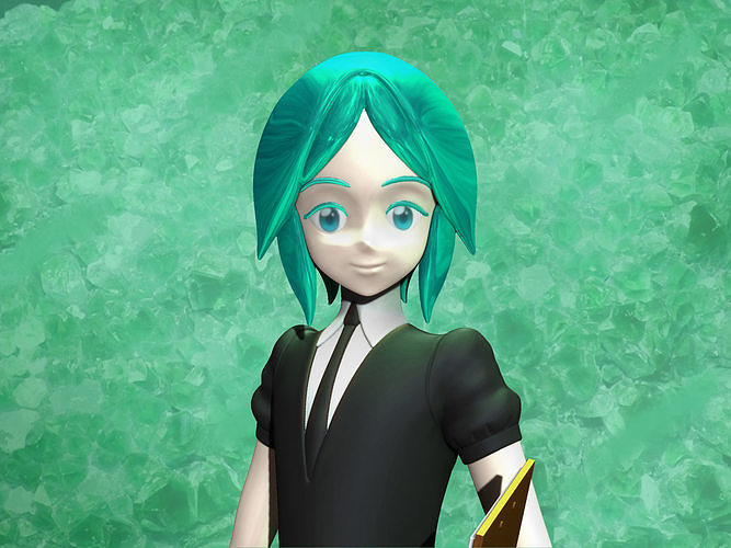 phosphophyllite normal version 3D print model
