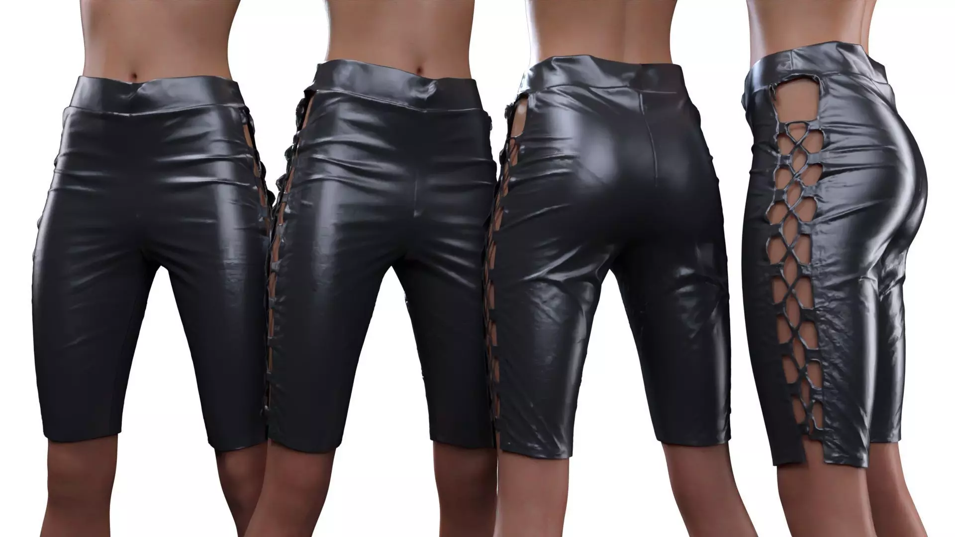 Biker Pants 3D model