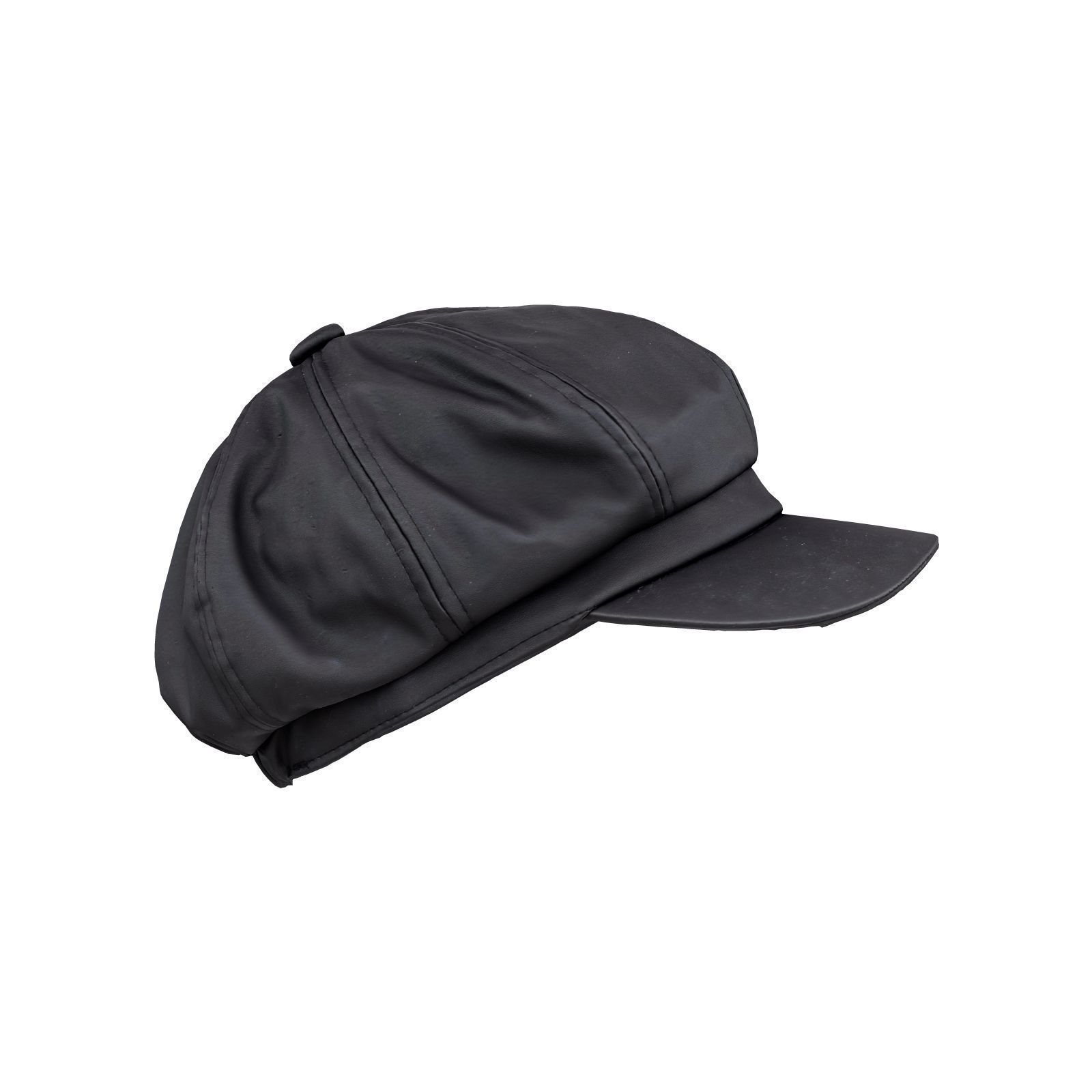 Fancy Leather Cap 3D model_5