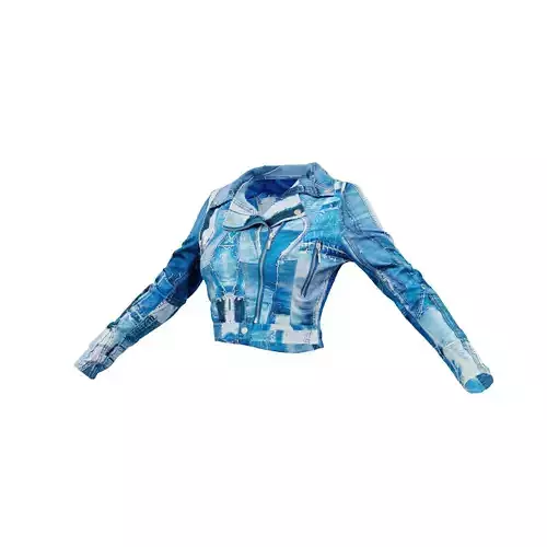 Fake Jeans Top 3D model