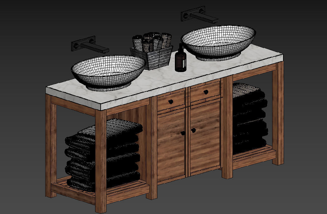 Modern Vanity 3D model_6