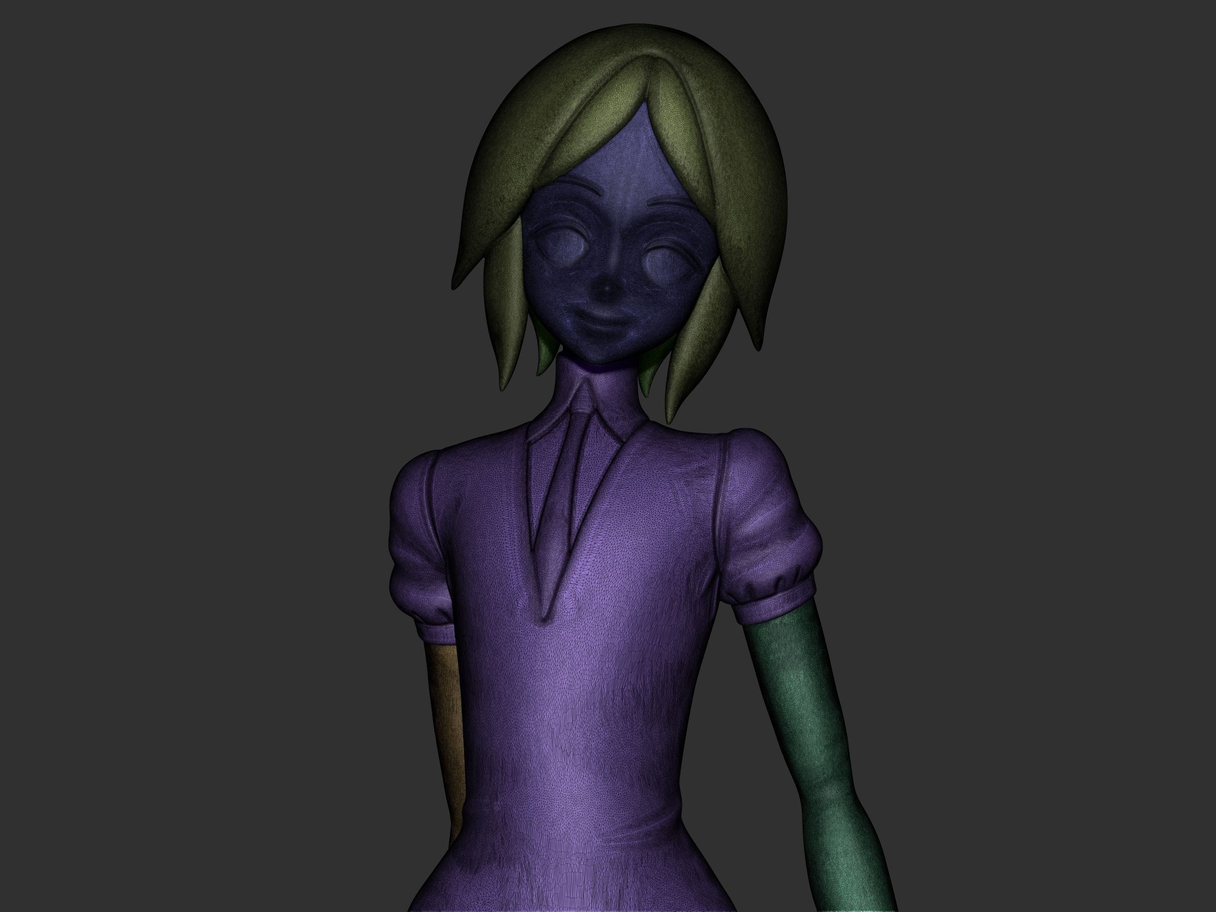 phosphophyllite  agatha version 3D print model_10