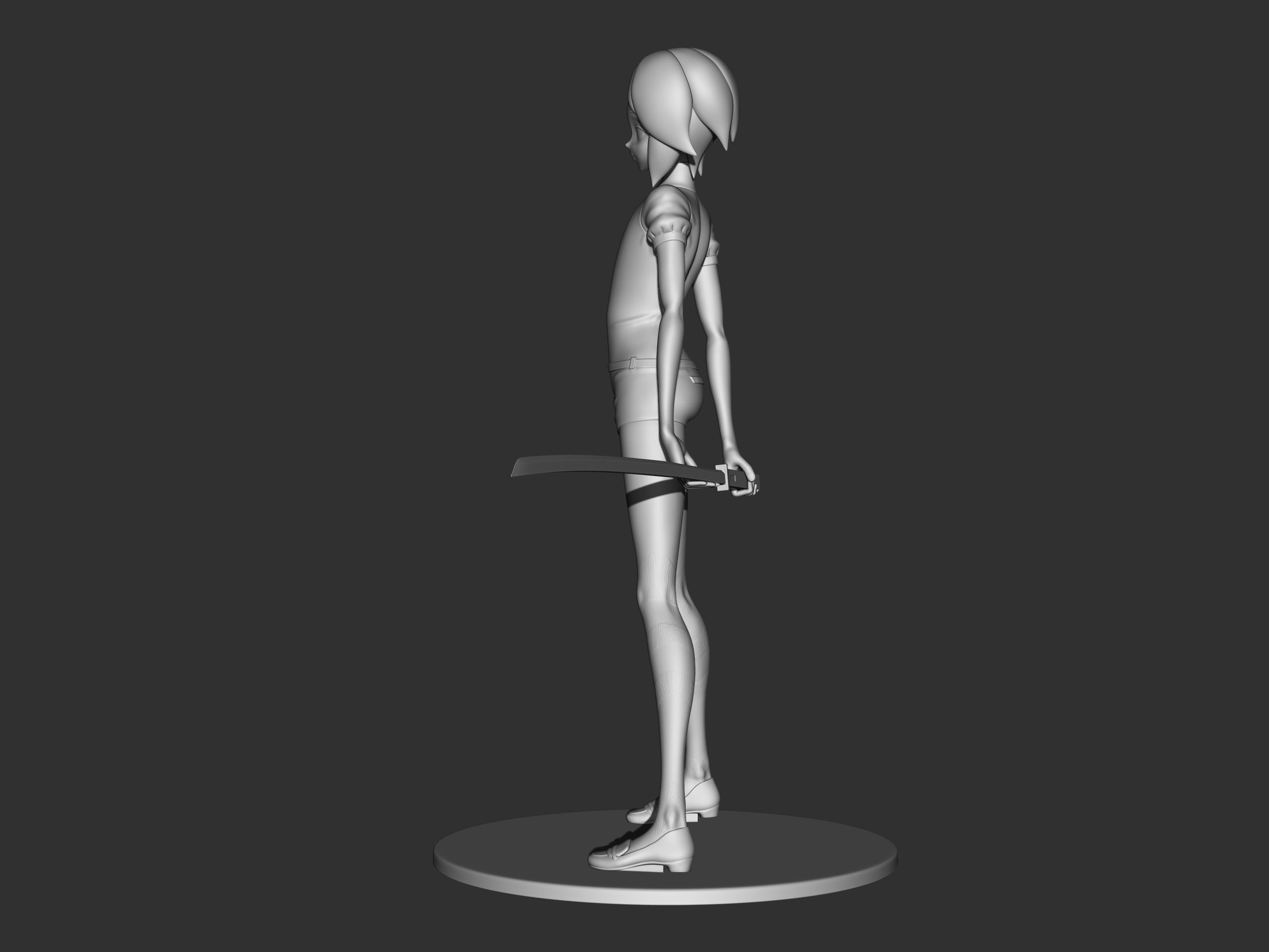 phosphophyllite  agatha version 3D print model_7