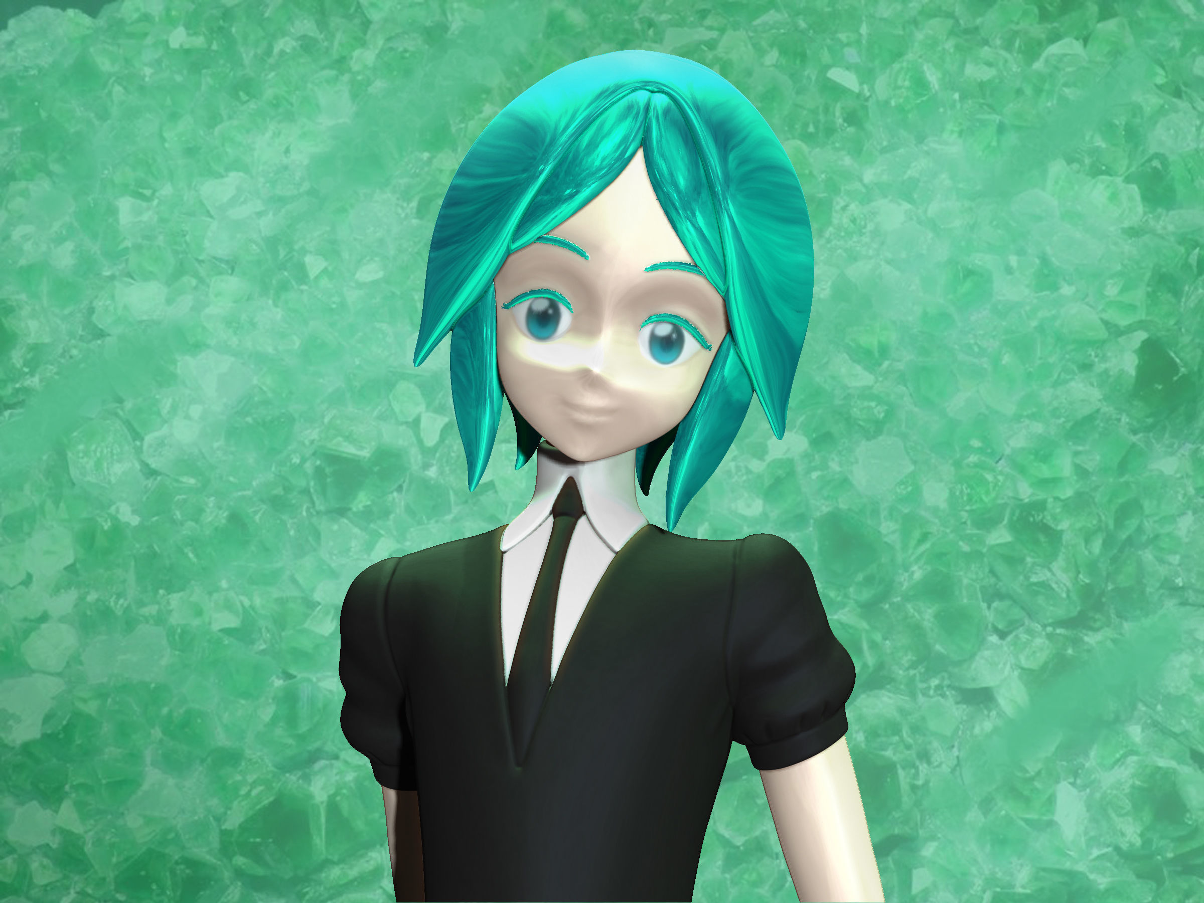 phosphophyllite  agatha version 3D print model_2