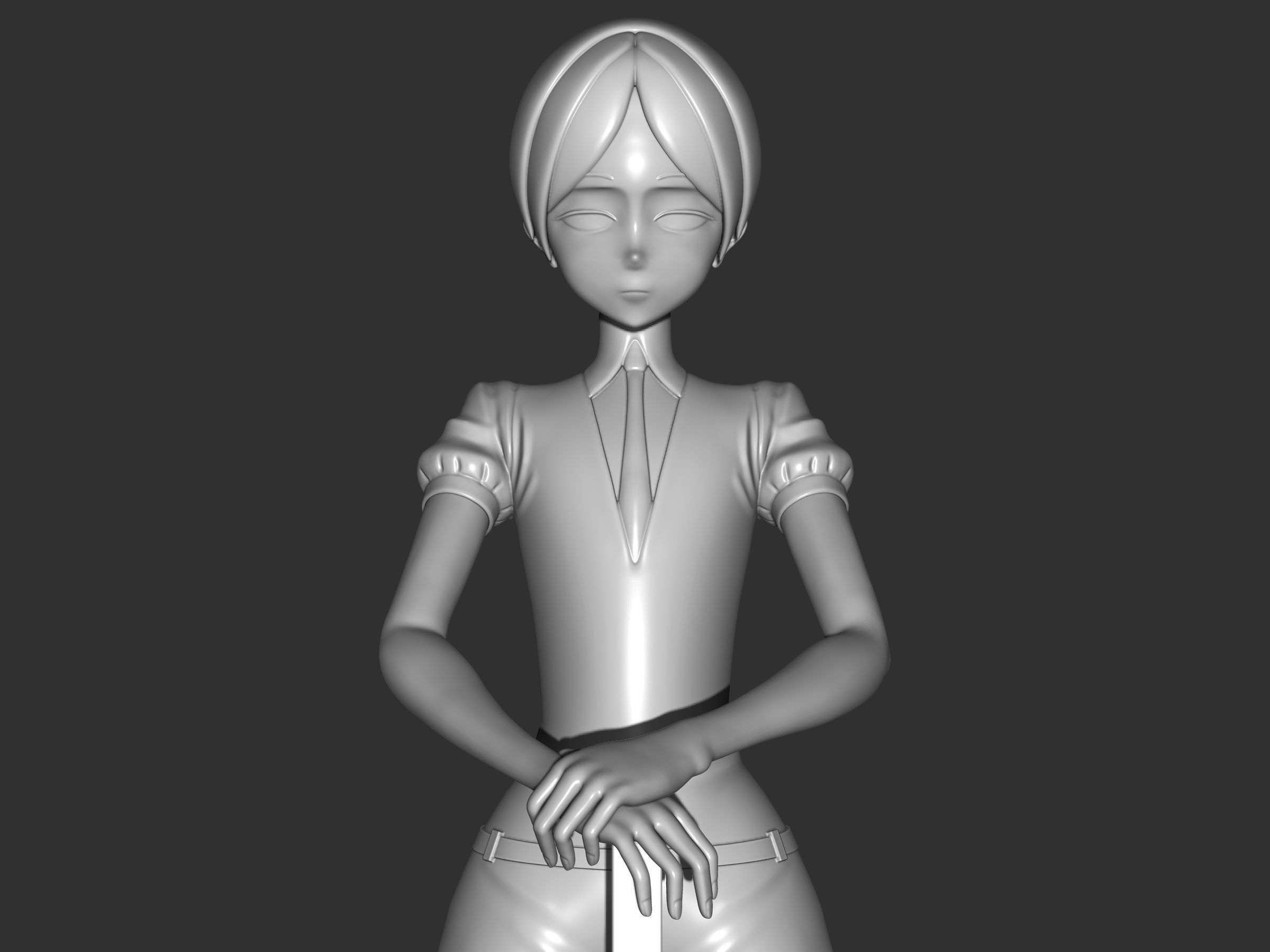 phosphophyllite  post winter version 3D print model_11