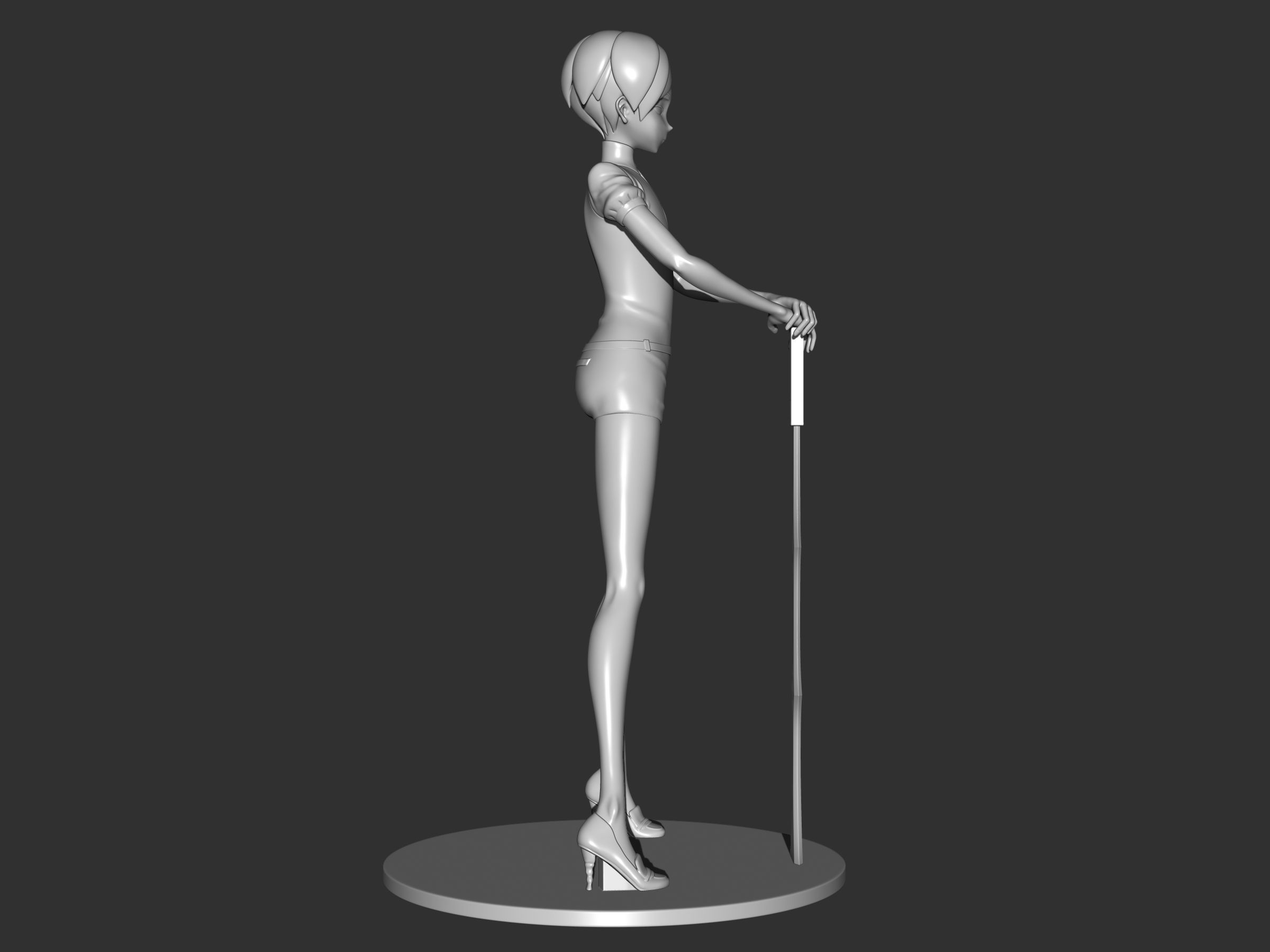 phosphophyllite  post winter version 3D print model_9