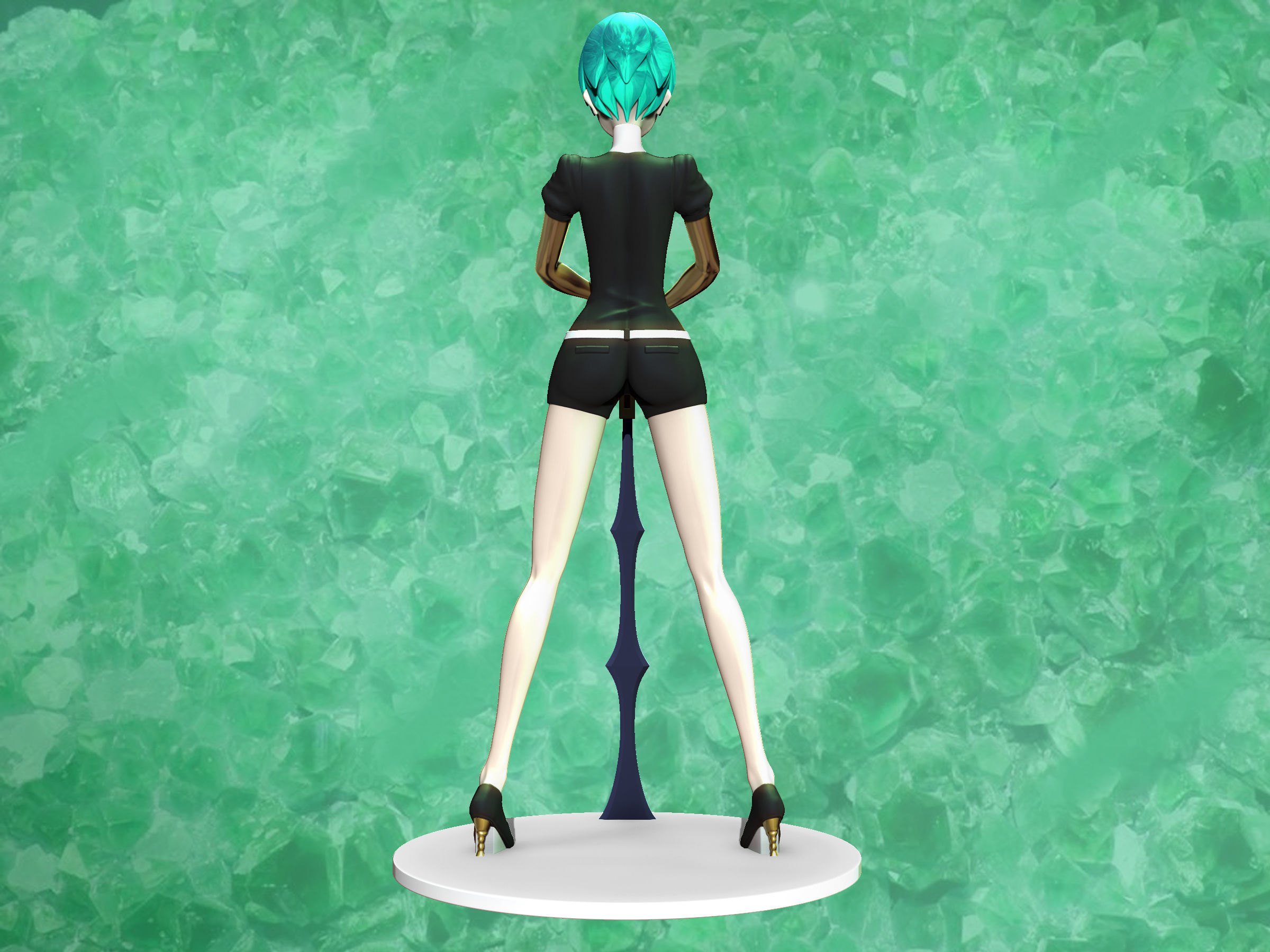 phosphophyllite  post winter version 3D print model_4