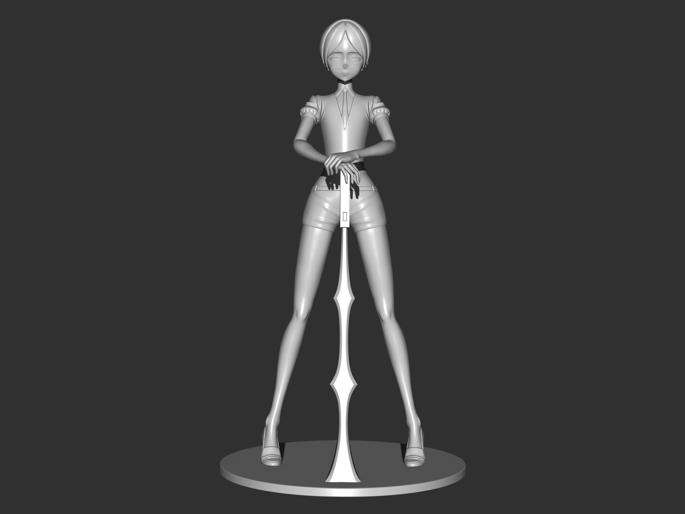 phosphophyllite  post winter version 3D print model_6