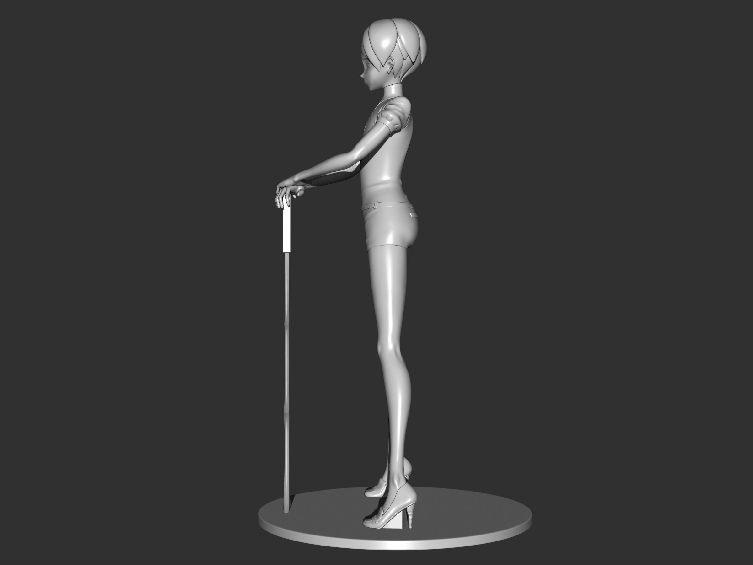 phosphophyllite  post winter version 3D print model_7