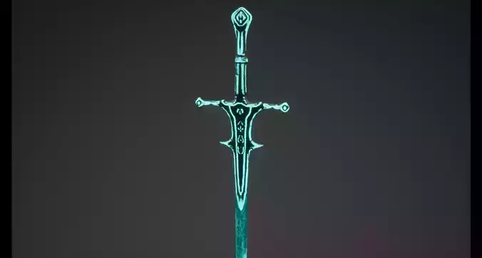 Fantasy Weapon Free low-poly 3D model