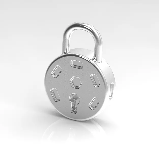 Classic Lock 3D print model_0