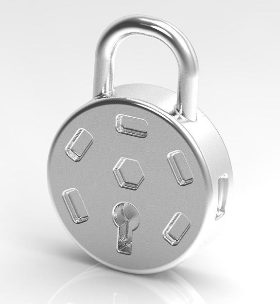 Classic Lock 3D print model_1