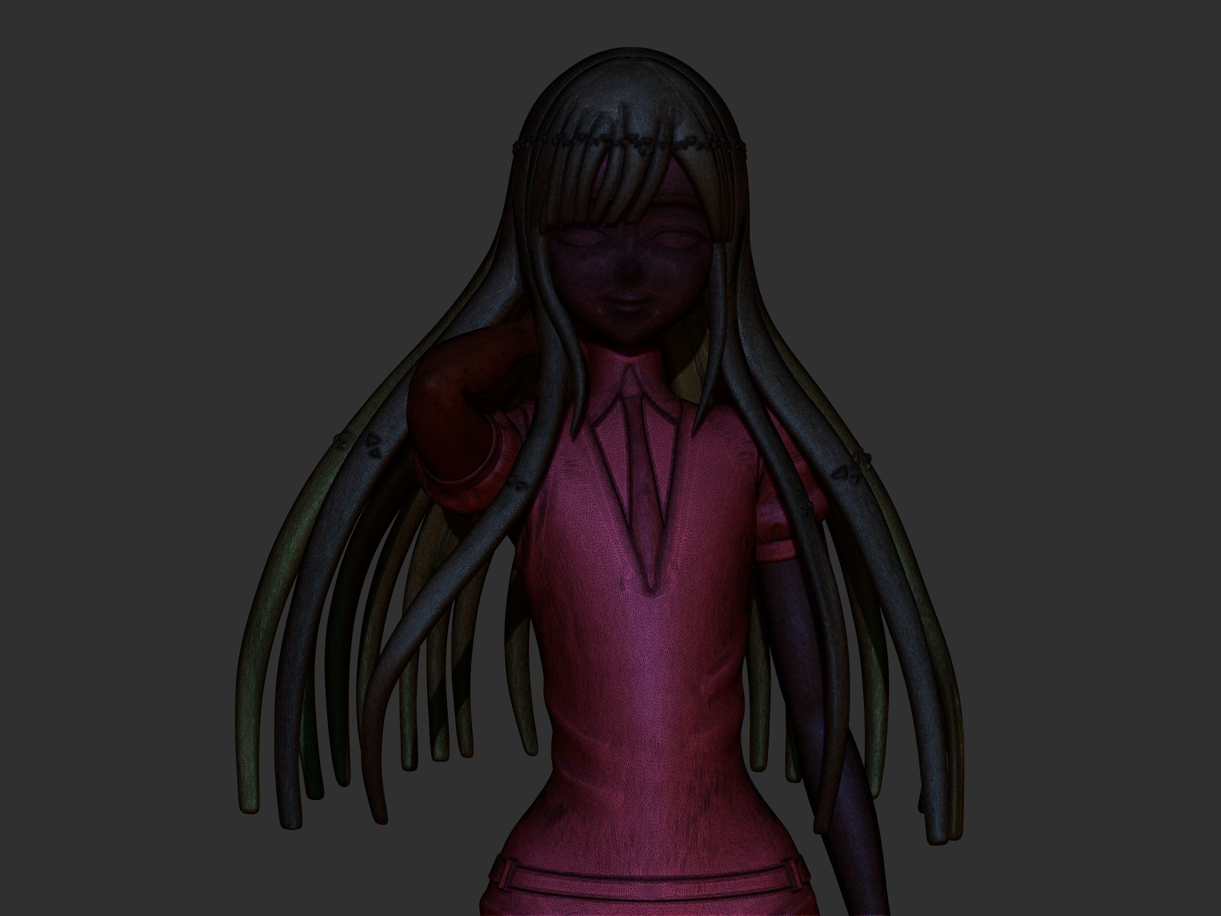 phosphophyllite  lapislazzuli version  3D print model_12