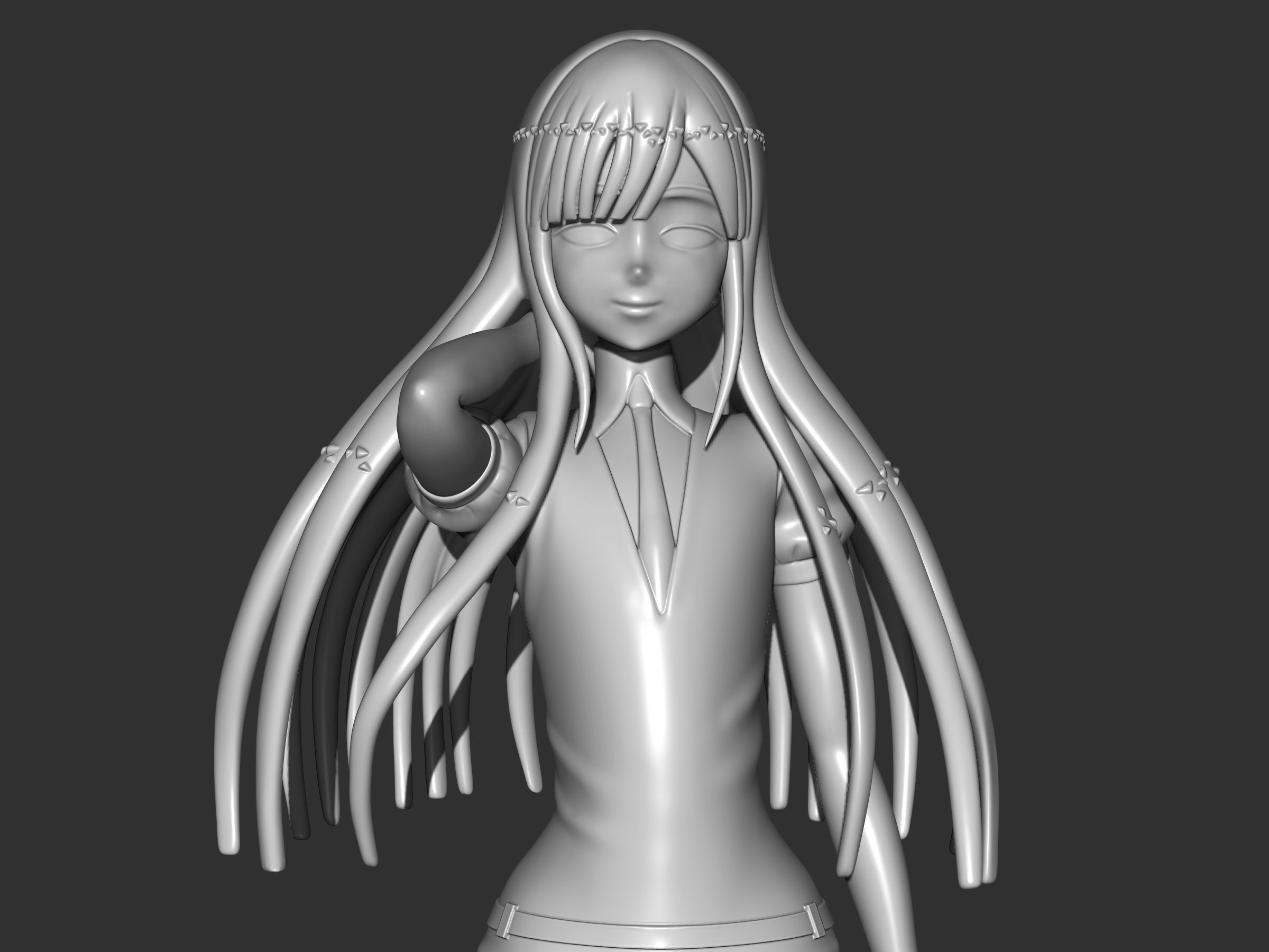 phosphophyllite  lapislazzuli version  3D print model_10