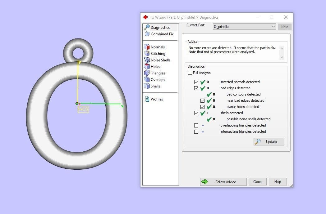 Heart Alphabet O 3D print model_12