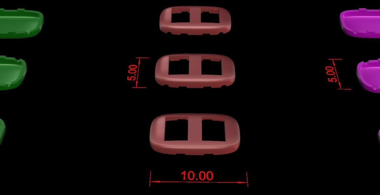 Creative Brick Style Bracelet 3D print model_12