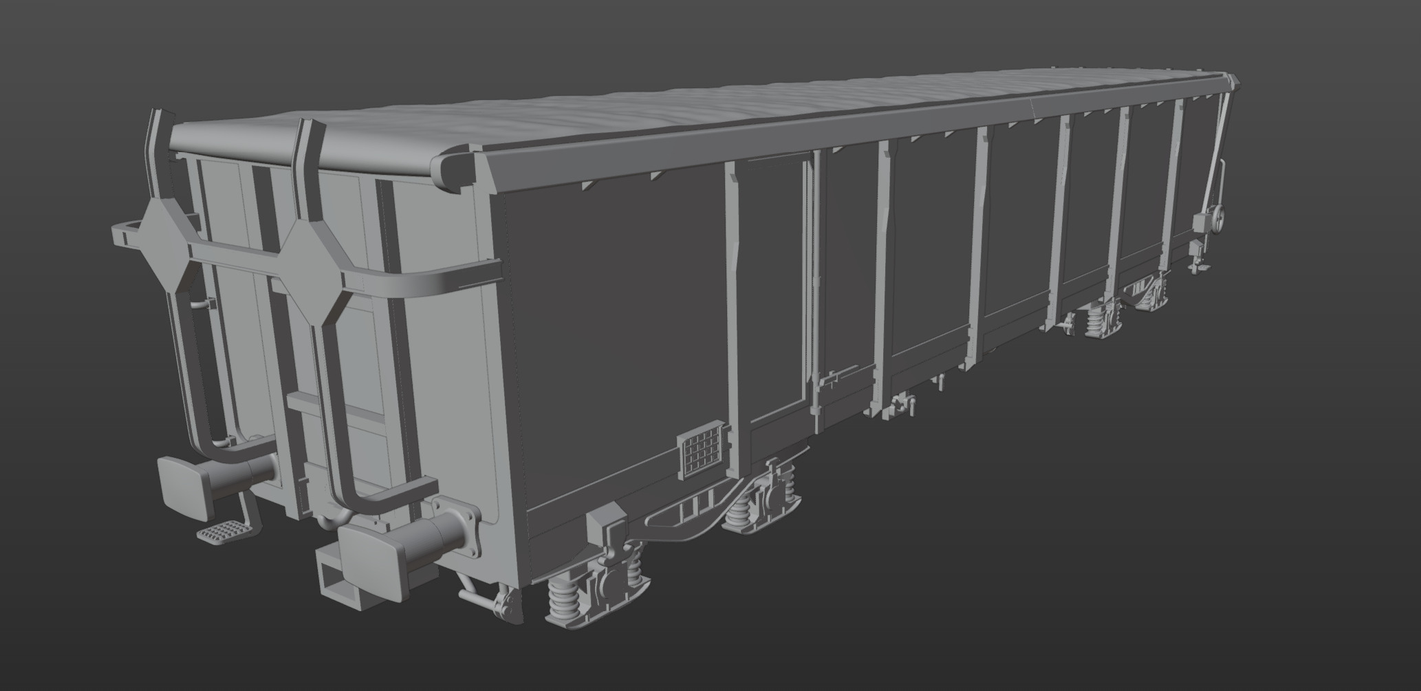 Pre supported H0 1-87 scale Tamns 895 freight car 3D print model_11