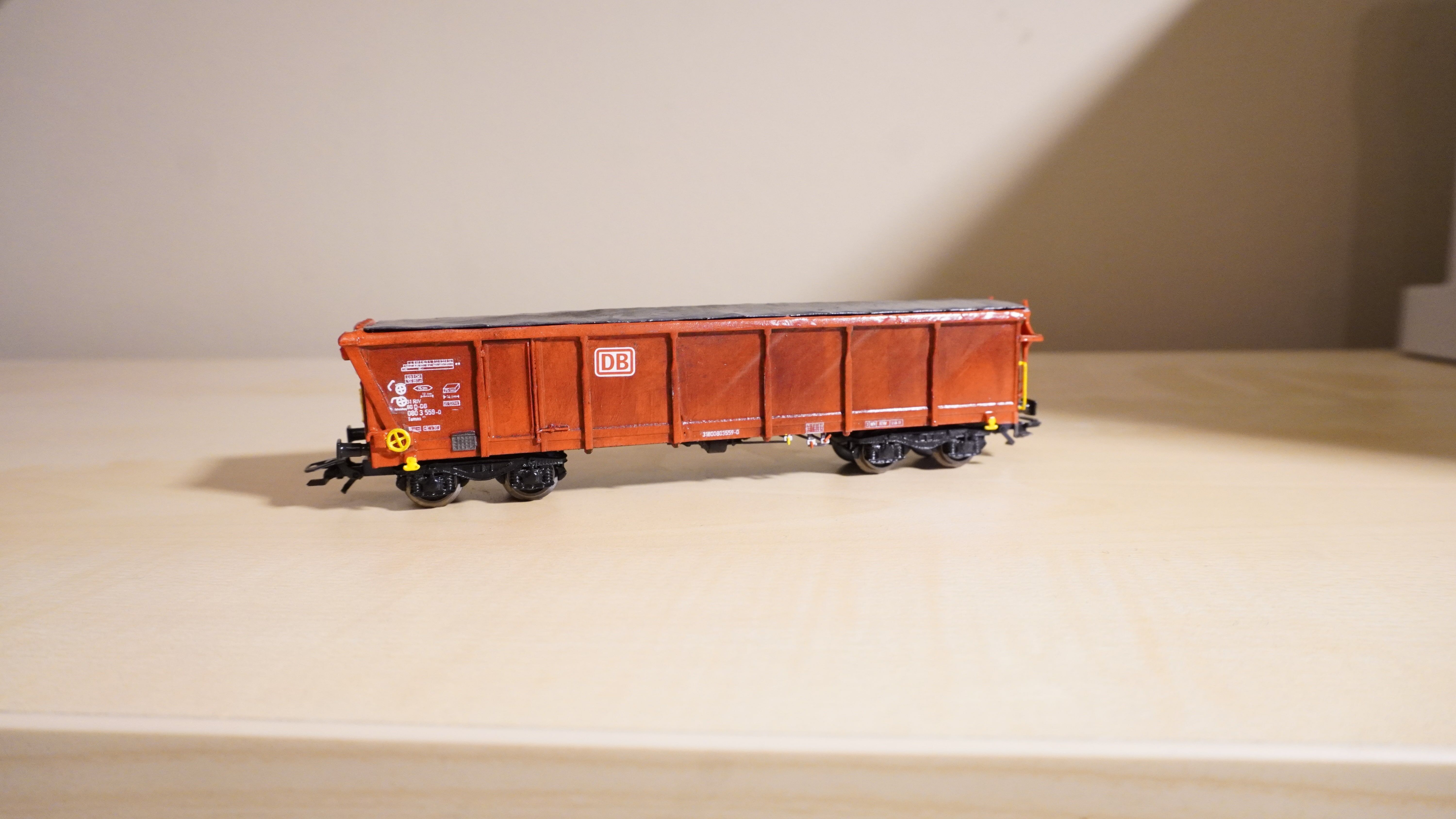 Pre supported H0 1-87 scale Tamns 895 freight car 3D print model_2