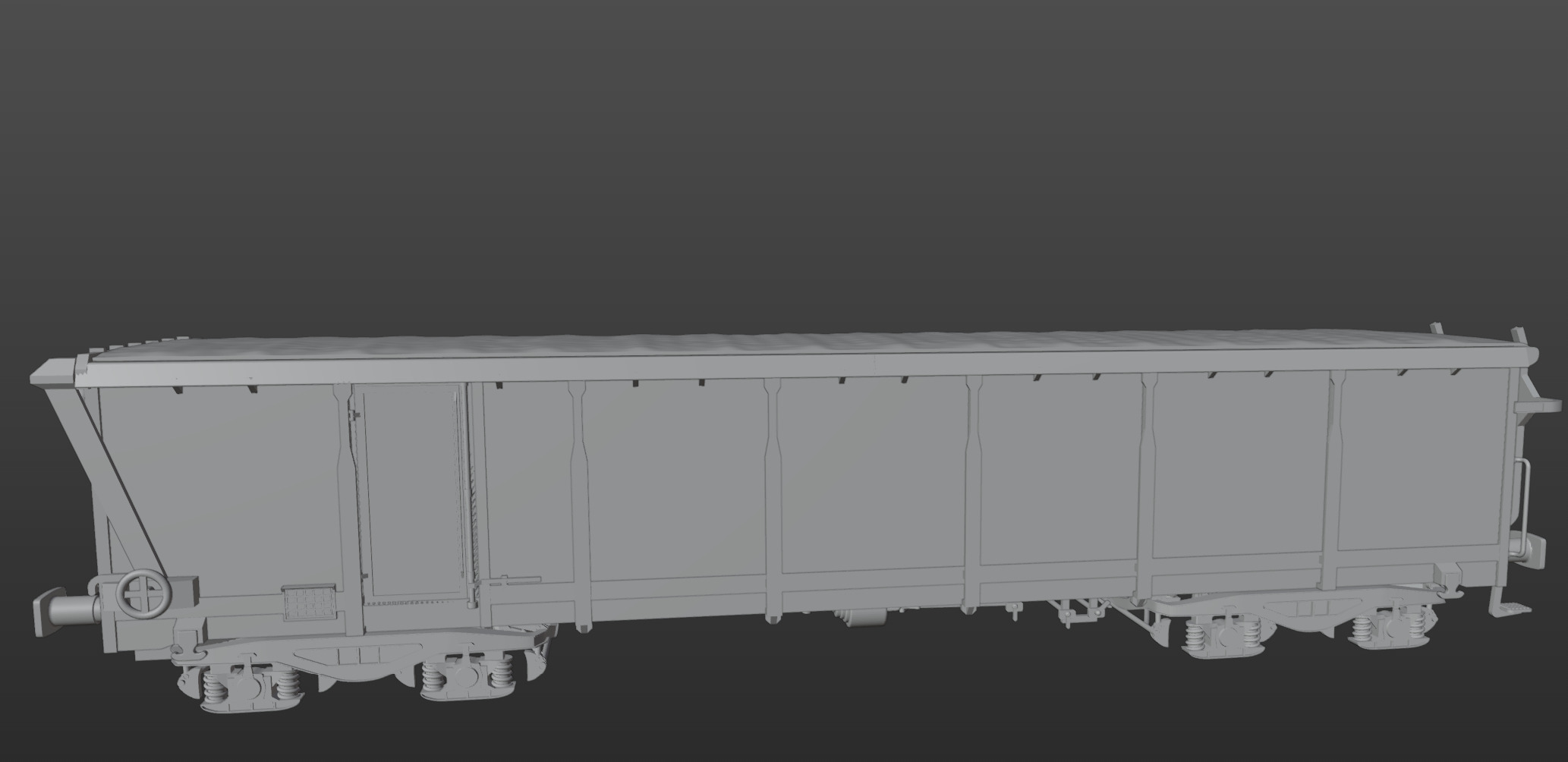 Pre supported H0 1-87 scale Tamns 895 freight car 3D print model_7