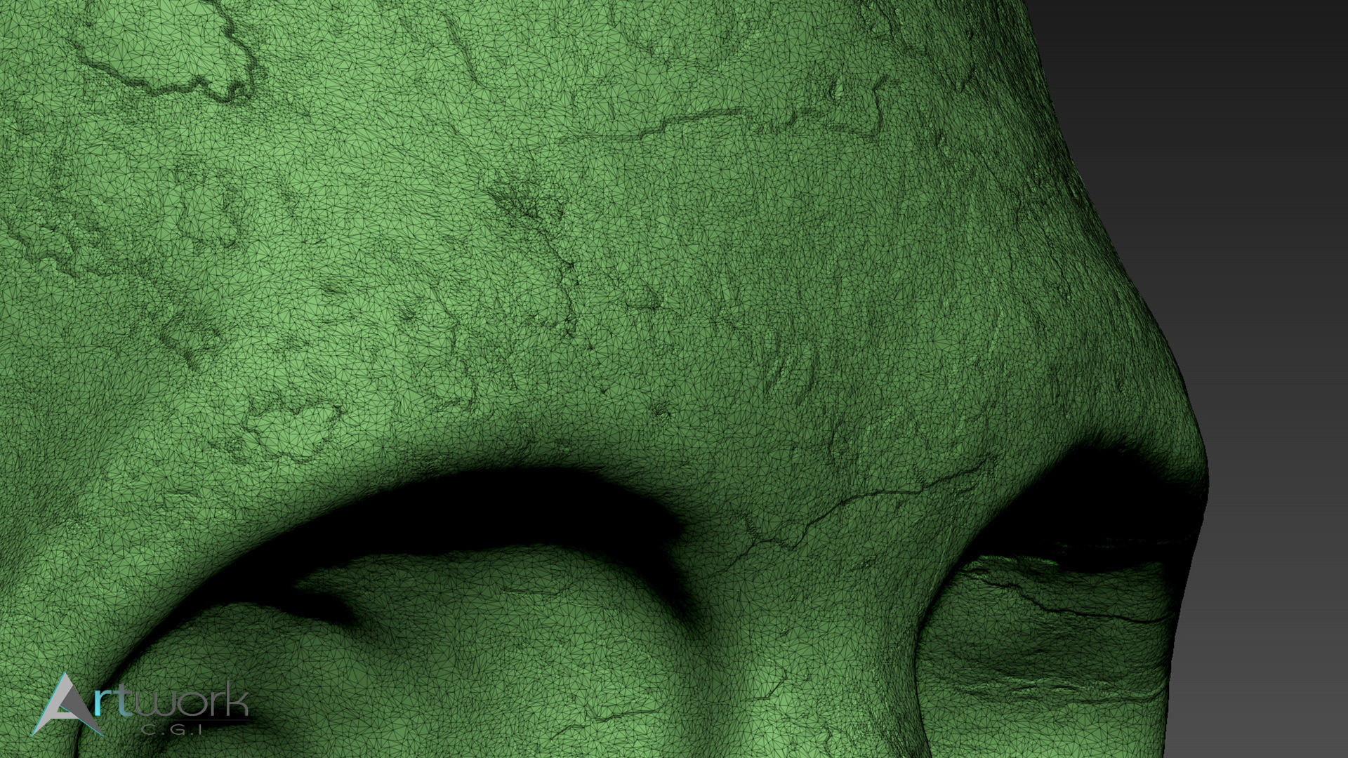 Human skull Free 3D model_6