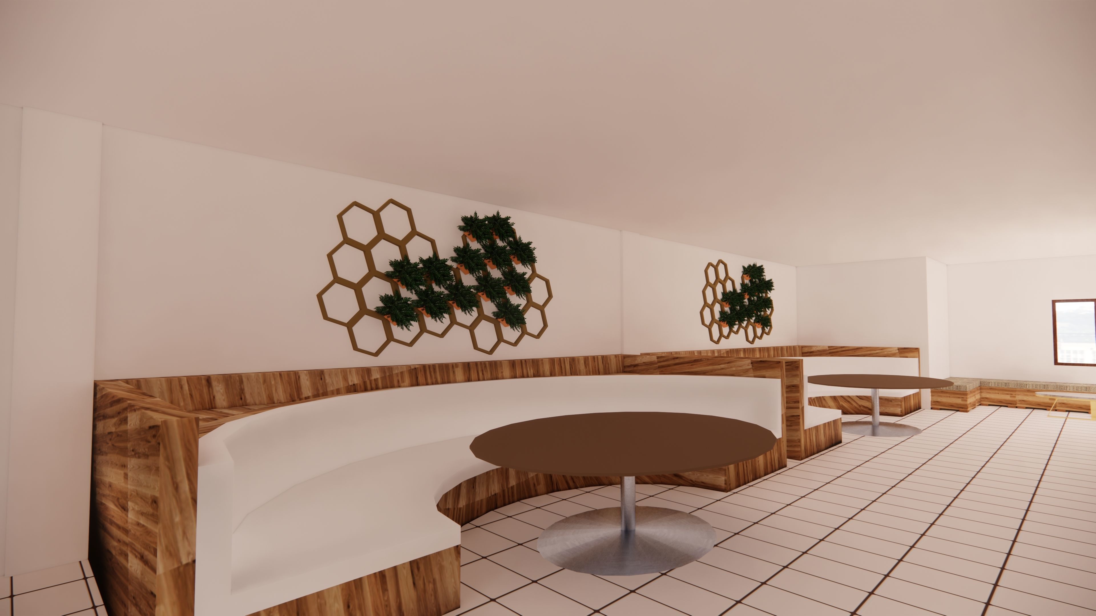 Coffee Shop with Vintage and Modern Design 3D model_11