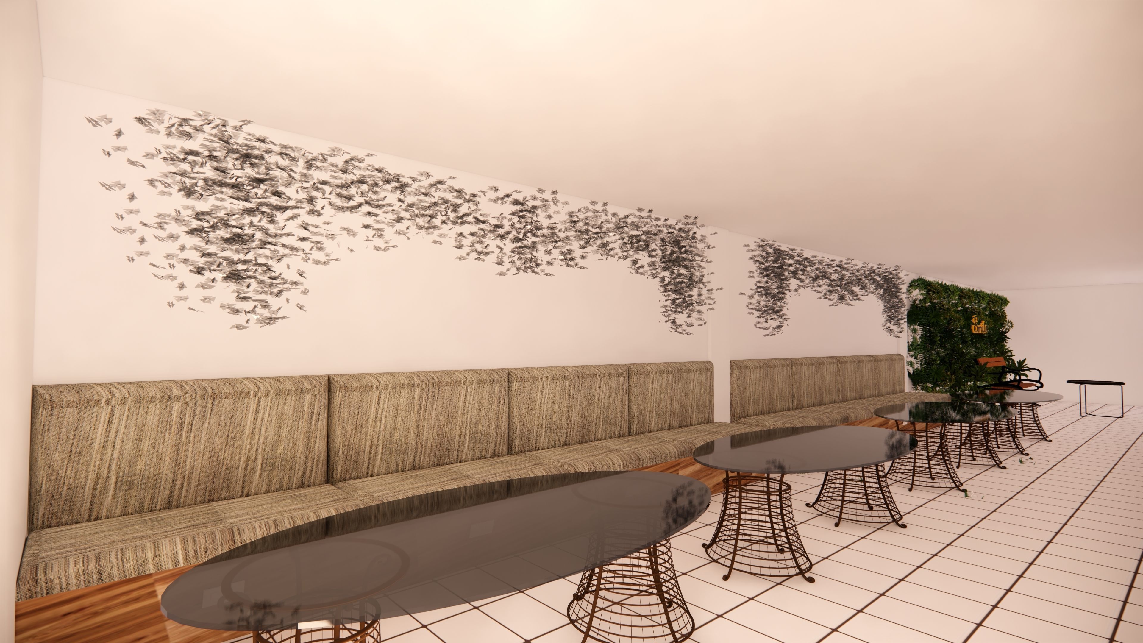 Coffee Shop with Vintage and Modern Design 3D model_13