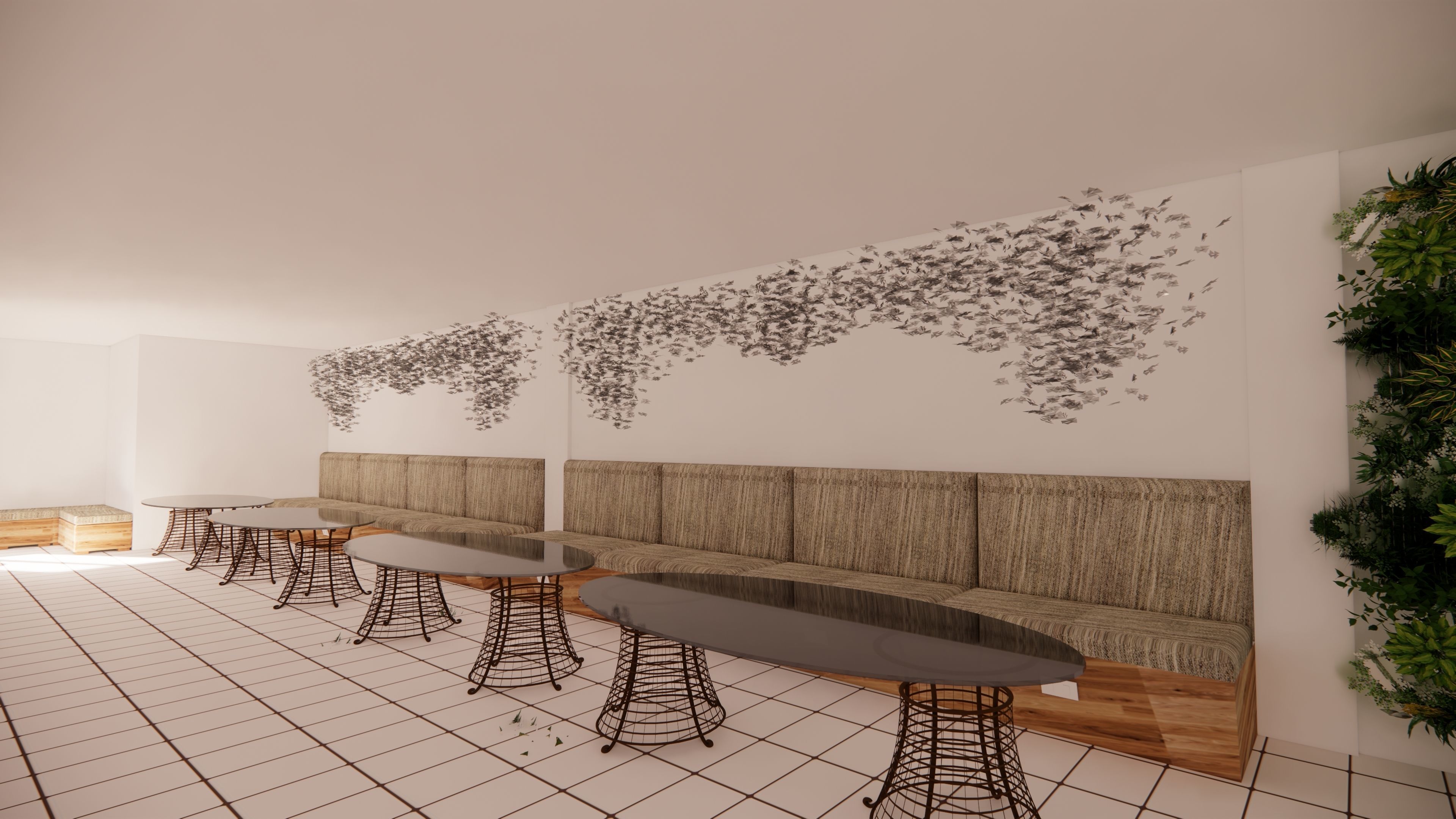 Coffee Shop with Vintage and Modern Design 3D model_12