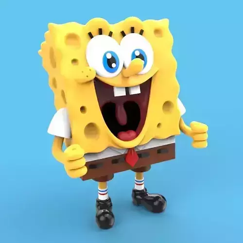 Spongebob Squarepants separated parts for 3d print 3D print model