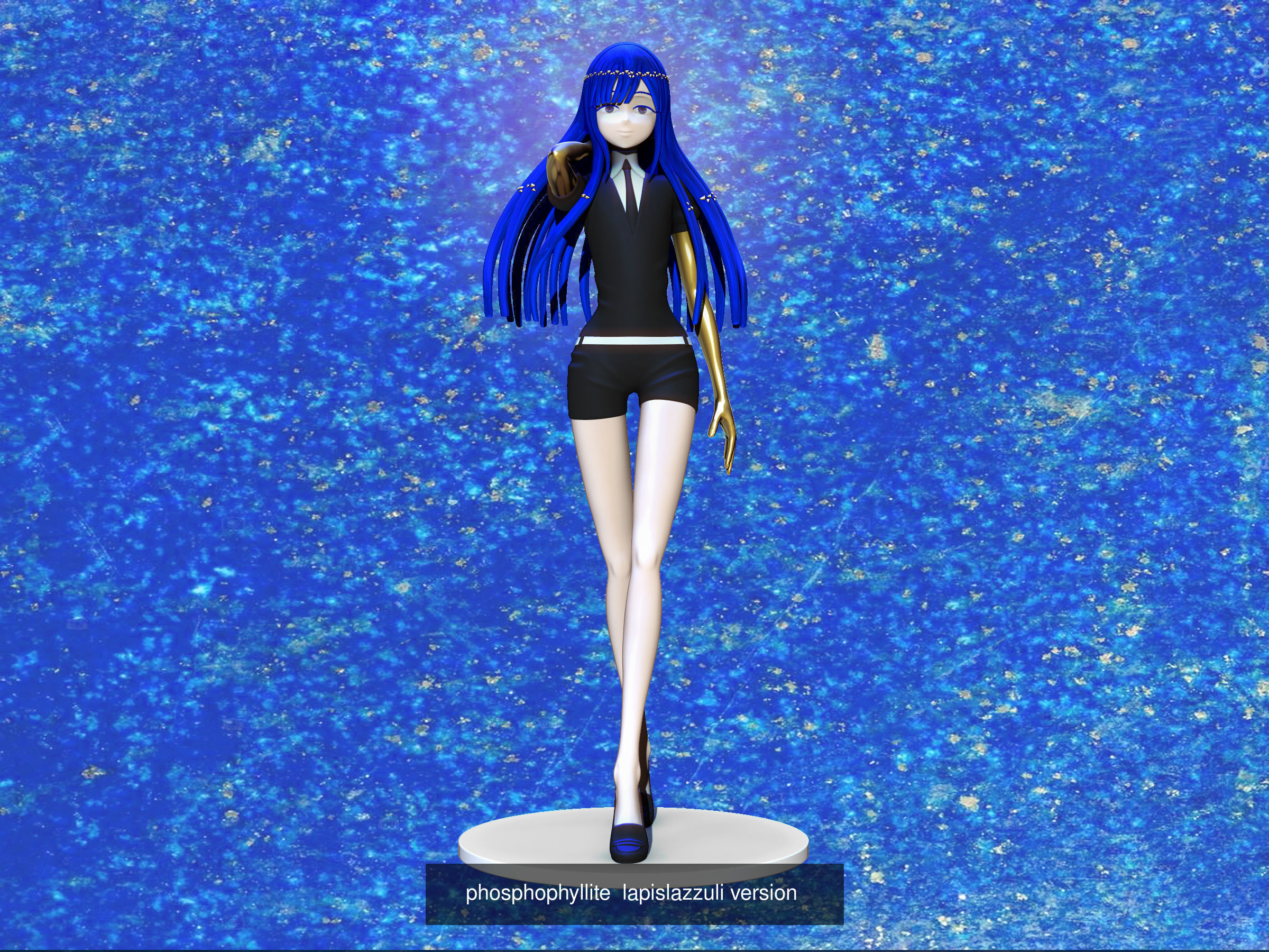 phosphophyllite  all version bundle 3D Model Collection_8