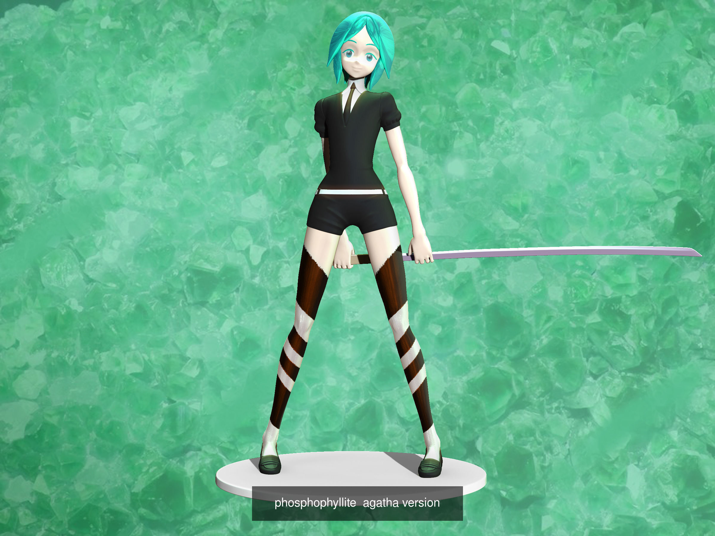phosphophyllite  all version bundle 3D Model Collection_4