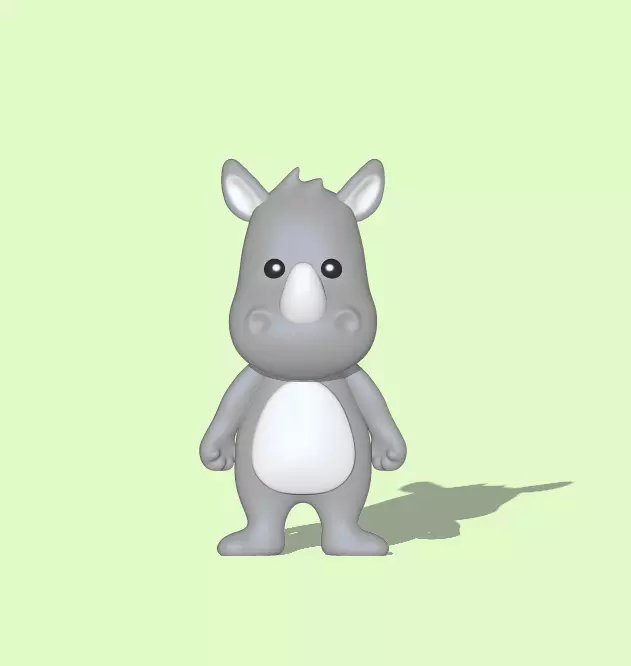 Rhino Flat 3D print model_0